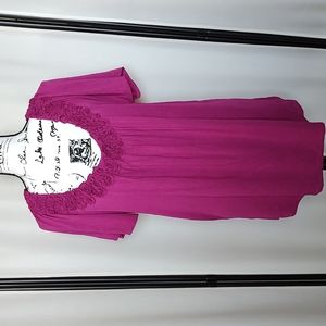 Elle beautiful purple woman's blouse. Sz XL